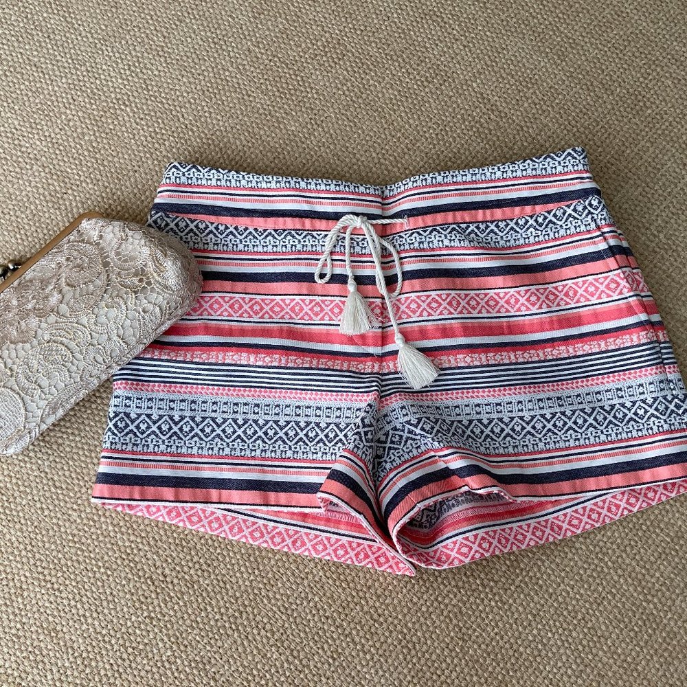 Loft Riviera Tapestry Jacquard Shorts NWT